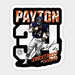 Walter Payton Chicago Rush Sticker